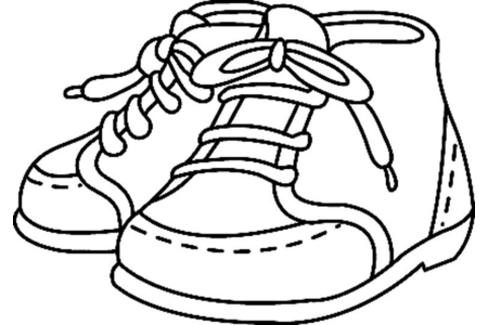 Coloriage Chaussures 01 – 10doigts.fr